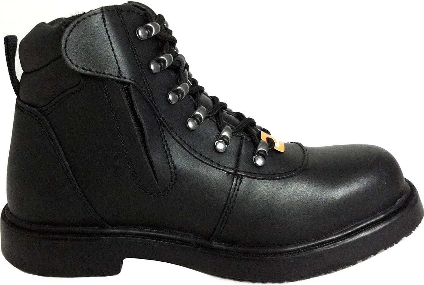 7130-16W Men Zipper Work Boot,Steel Toe,16W,PR