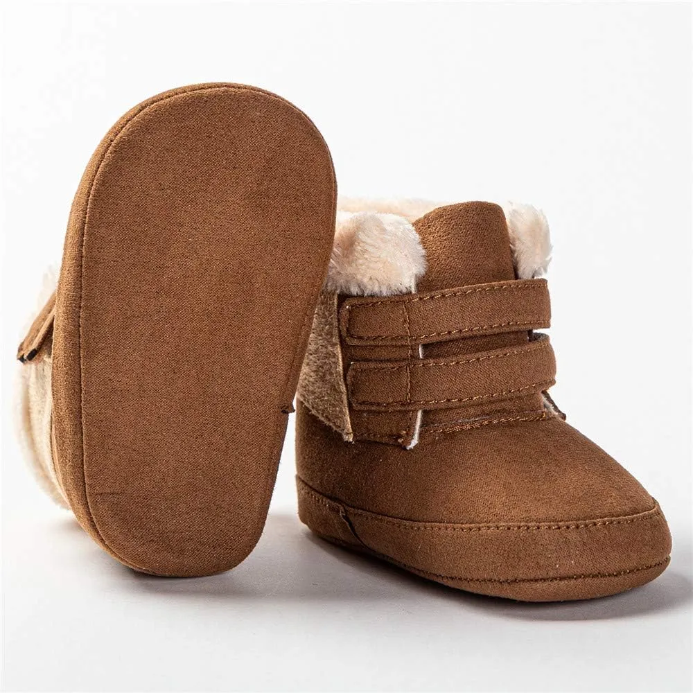 Baby Boys Snow Boots Winter Warm Non-Slip Shoes