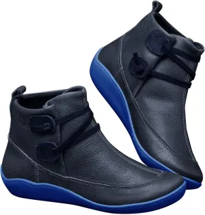 Combat Boots Womens Ankle Platform Booties for Women Work Boots for Men Flat Boot Laces Flat Heel Closed Toe Slip on Pointed Toe Chunky Stacked Heel