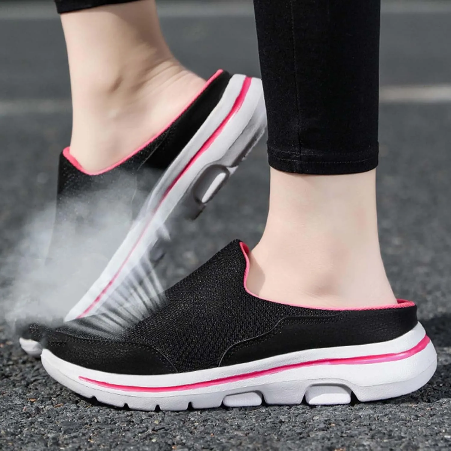 Comfortable and Breathable Flat Soled Slip On Mesh Heelless Casual Shoes for Men and Women Casual Skate Shoes