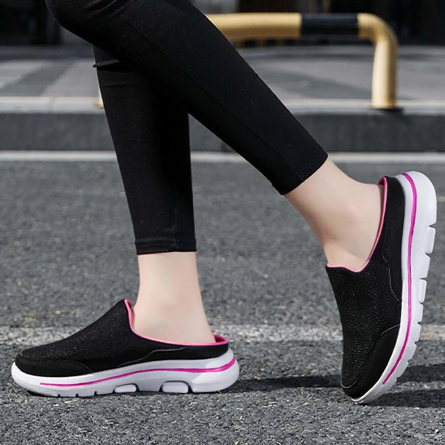 Comfortable and Breathable Flat Soled Slip On Mesh Heelless Casual Shoes for Men and Women Casual Skate Shoes
