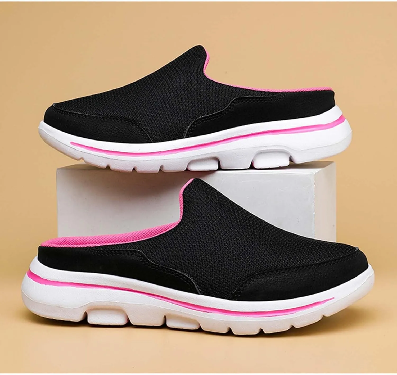 Comfortable and Breathable Flat Soled Slip On Mesh Heelless Casual Shoes for Men and Women Casual Skate Shoes