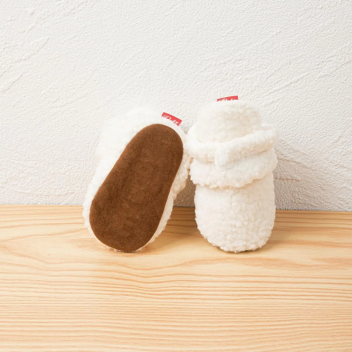 KIDSUN Newborn Infant Baby Boys Girls Fleece Booties Stay On Socks Soft Shoes Non Skid Winter Warm Christmas Slippers