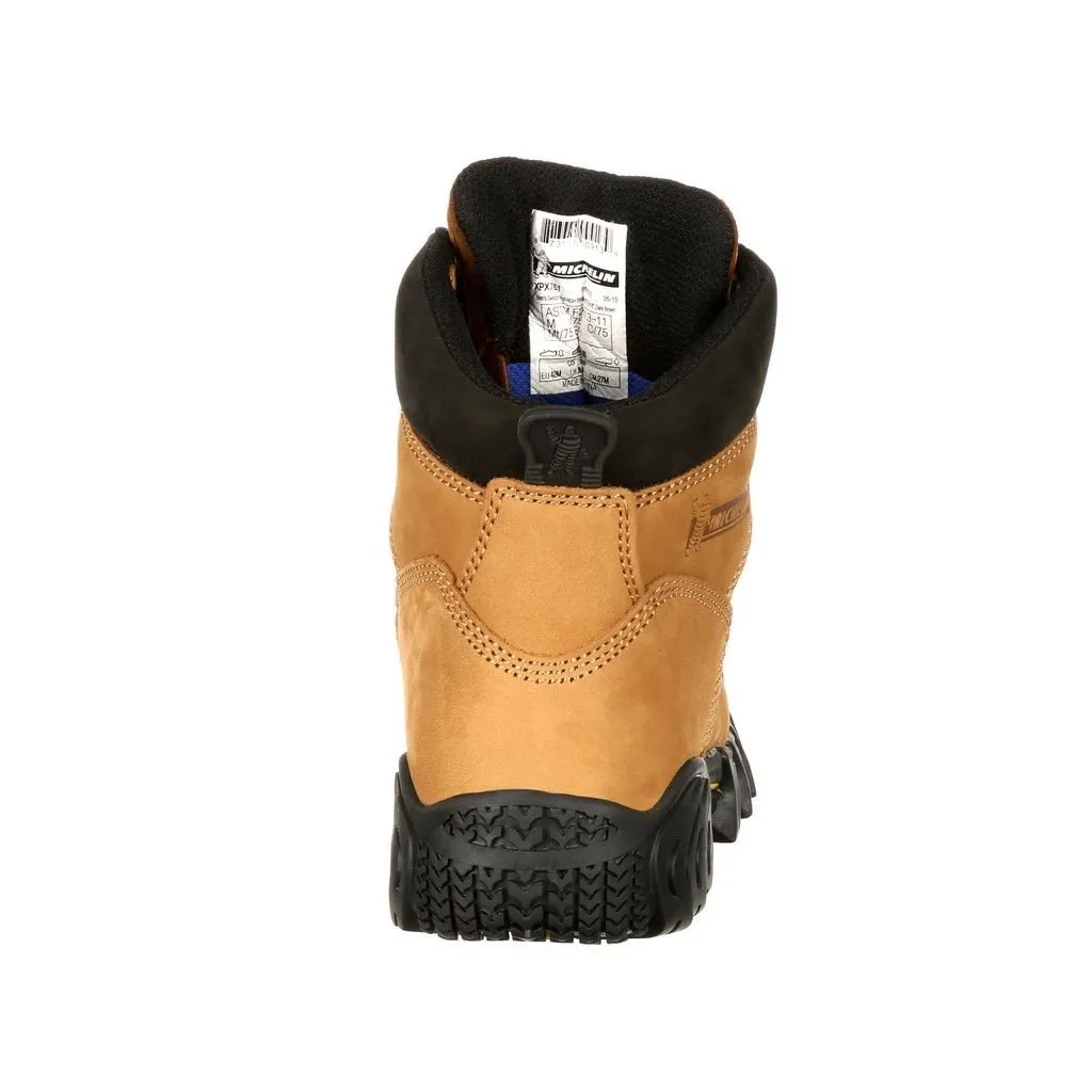 MICHELIN Men's 8" Sledge Metatarsal Work Boot Steel Toe Brown 11.5 EE
