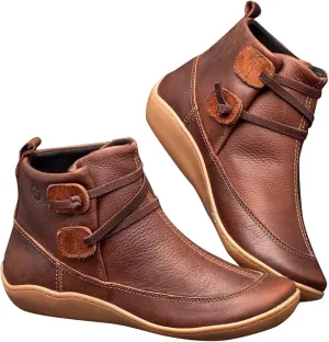 Platform Boots for Women Ankle Dress Booties for Women 2024 Womens Cowboy Boots Brown Ankle Bootie for Women with Heel Comfy Soft Cover Heel Round Toe Suede Stacked Heel