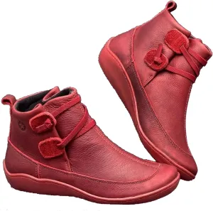 Platform Boots for Women Ankle Women's Booties Low Heel Womens Ankle Boots Hiking Boot Laces Men Closed Back Lightweight Breathable Chunky Block Low Heel Vintage