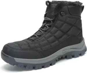 SKDOIUL Men's Winter Outdoor Snow Boots Shoes